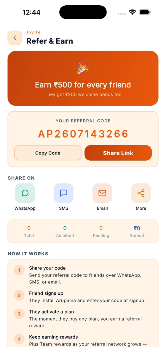 Refer and earn